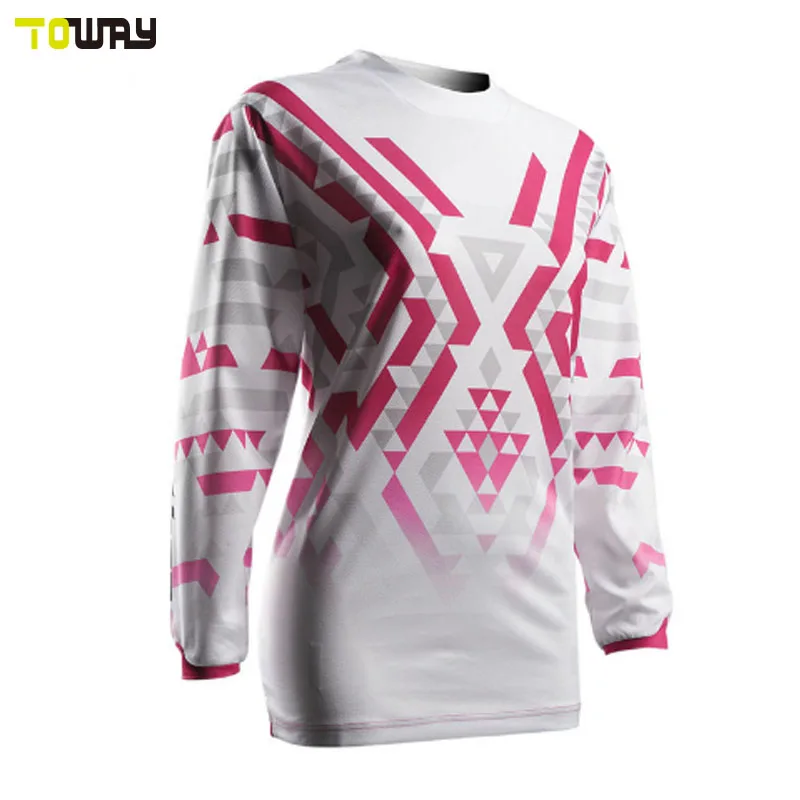 Jerseis blancs de motocross unisex sense estampat
