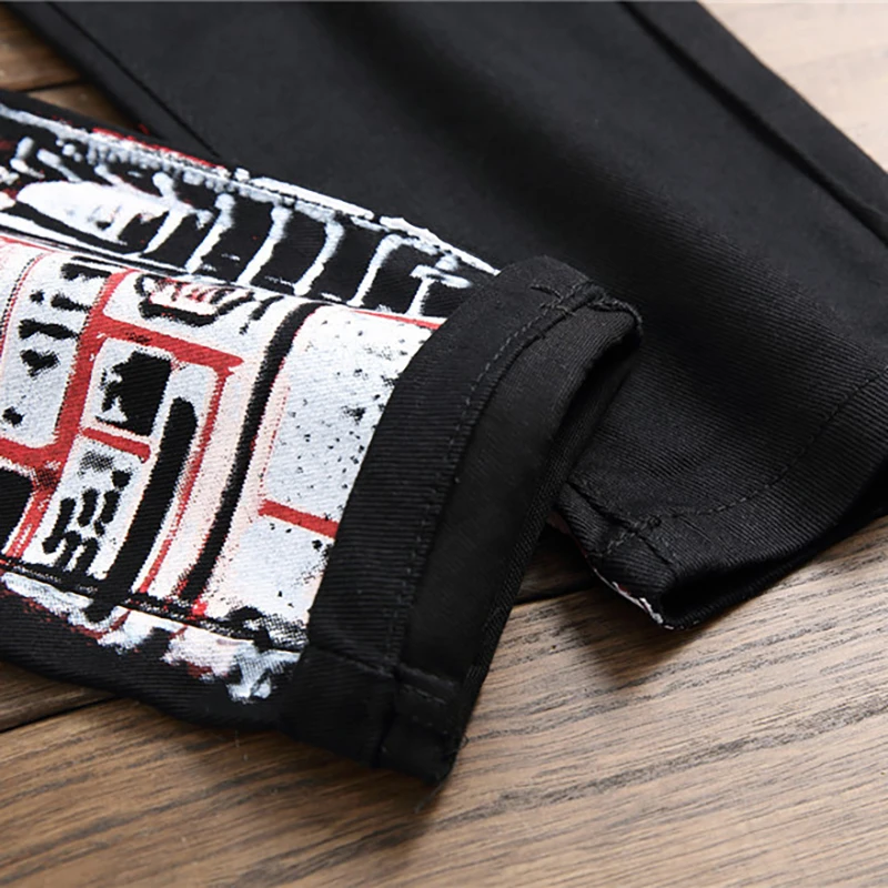 S483 New Coming Best Price Customization Men Embroider Jean Factory From China