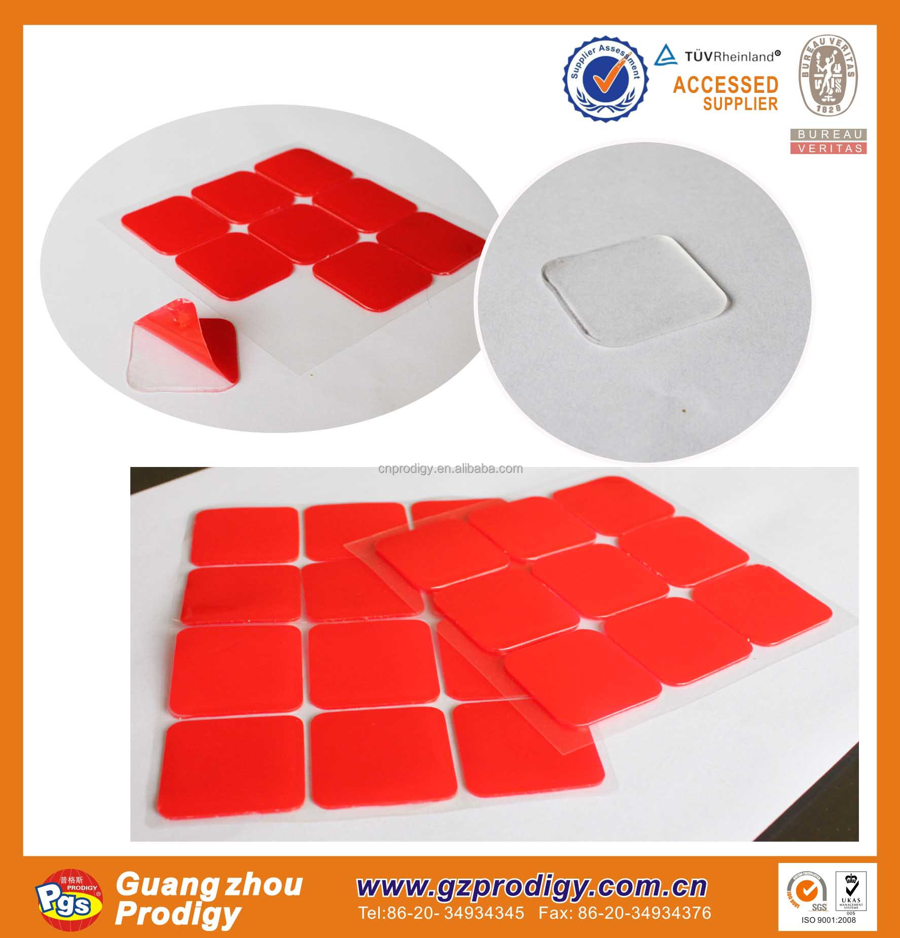 Прозрачная Двухсторонняя клейкая резиновая наклейка/клейкая силиконовая точка