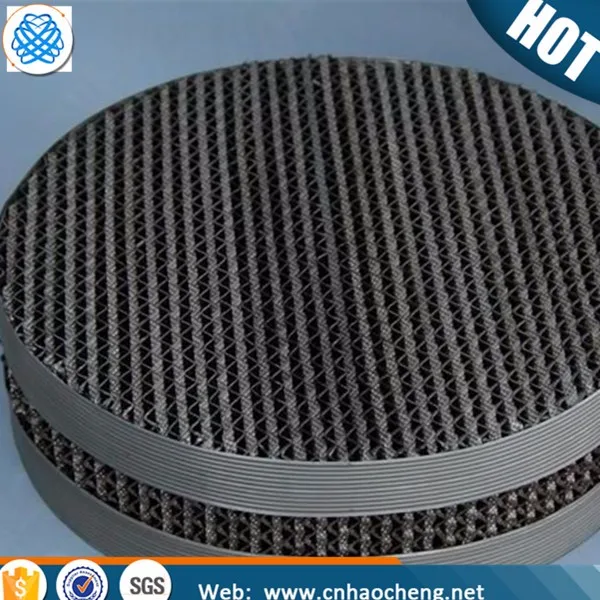 Phosphor Bronze Distillation Column Structured Packing Wire Mesh