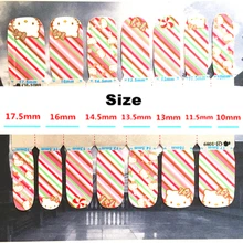 White Pink hellow cat child Nail Arts Nail Sticker Waterproof Nail Decal Sticker Gel Polish French