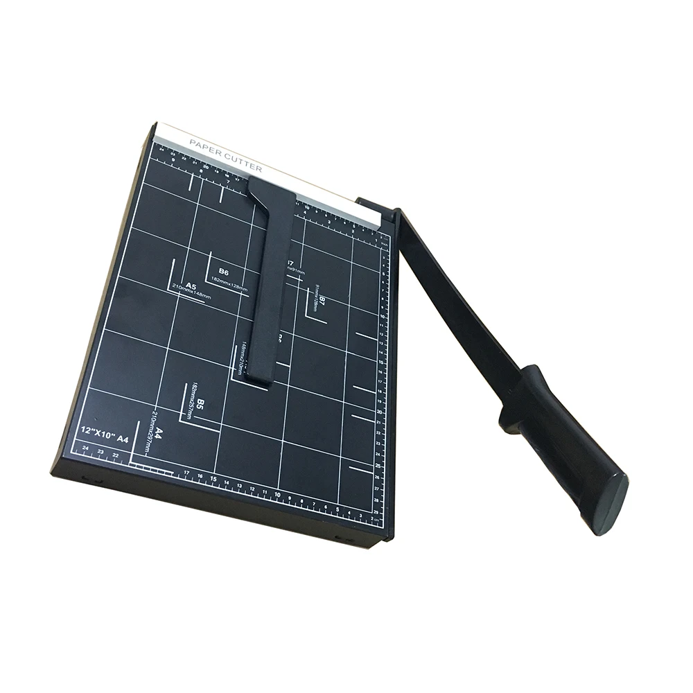 Bright Office Black Color A4 Manual Paper Cutter Metal Guillotine