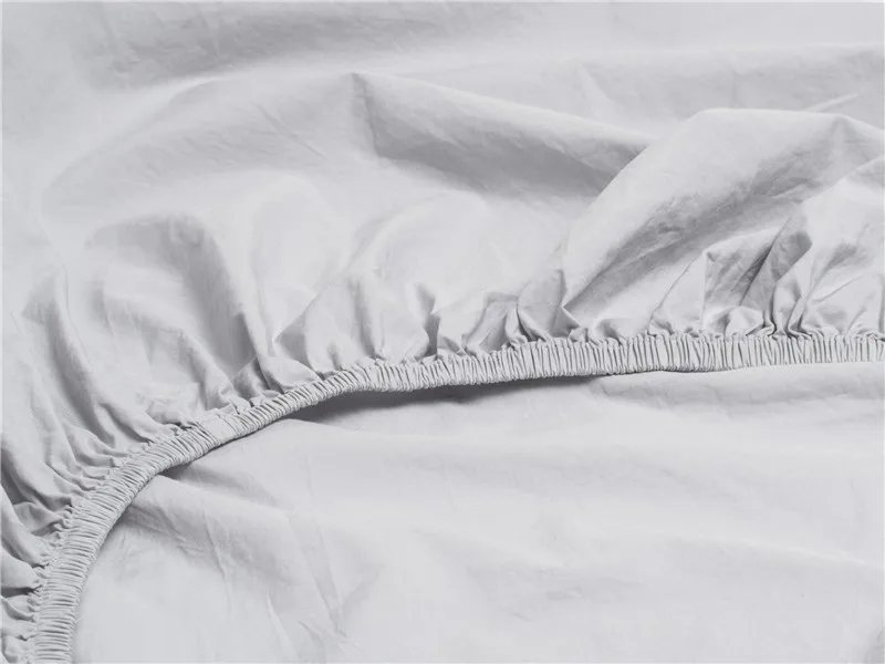 
 Двуспальная/полная/Королевская белая простыня из полиэстера и сатина  