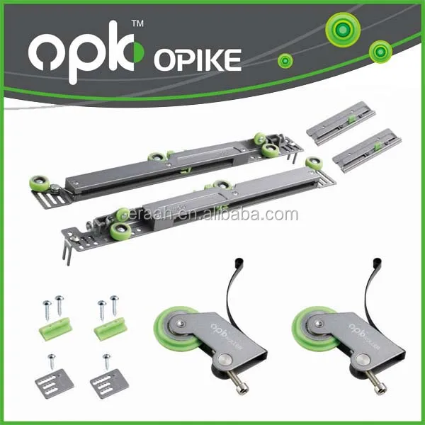 OPK Modern Design Soft Close Sliding Roller with Damper for Cabinets Doors in Bedroom Living Room Kitchen Dining Home Furniture