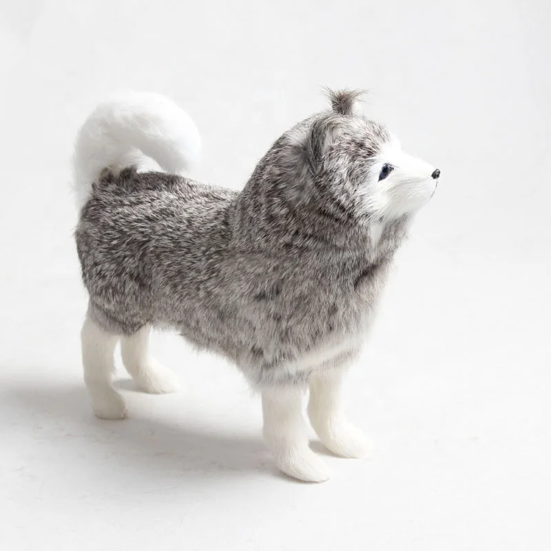 Dog mannequin with fur