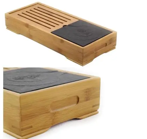 bamboo slate gongfu tea serving tray - buy bamboo tea tray,stone