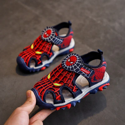 
Летние сандалии «Человек-паук», с закрытым носком 