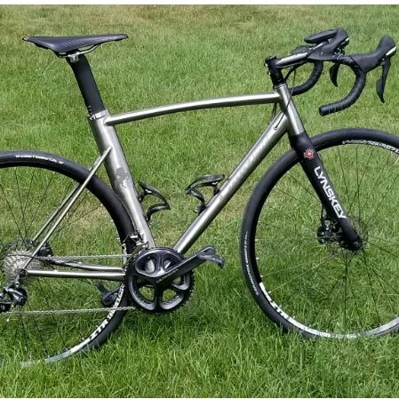 Factory Price Customized Gr9 Titanium Aero Road Frame Braze on Front Deraillieurs