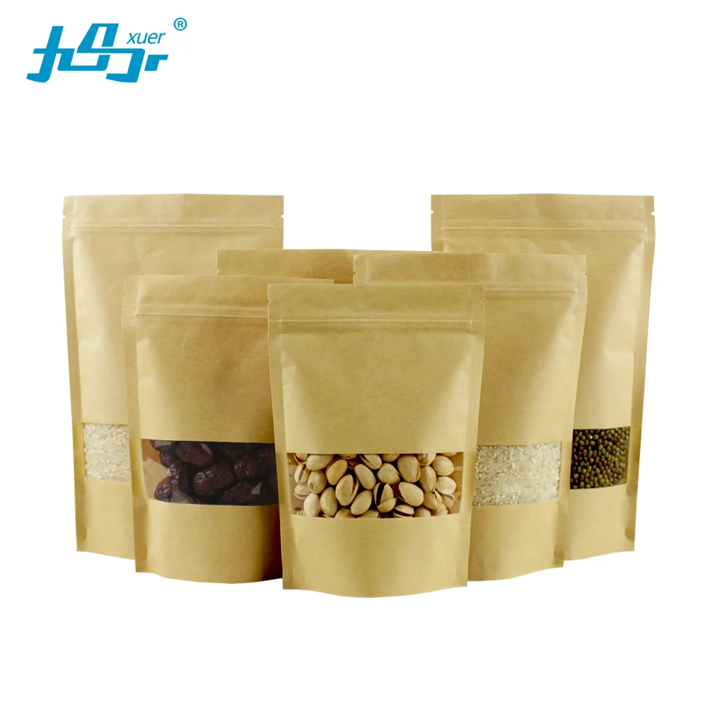 Download Food Grade Kraft Paper Zipper Bag With Window Buy Kraft Paper Bag Kraft Paper Zipper Bag Kraft Paper Bag With Window Product On Alibaba Com