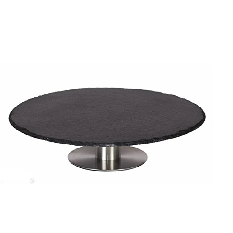 Китай, натуральный сланцевый сервировочный вращающийся поднос