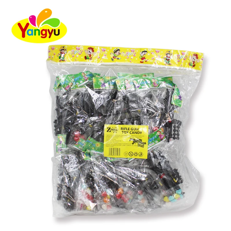 Дешевые пластиковые маленькие игрушки-пистолеты с конфетами для детей