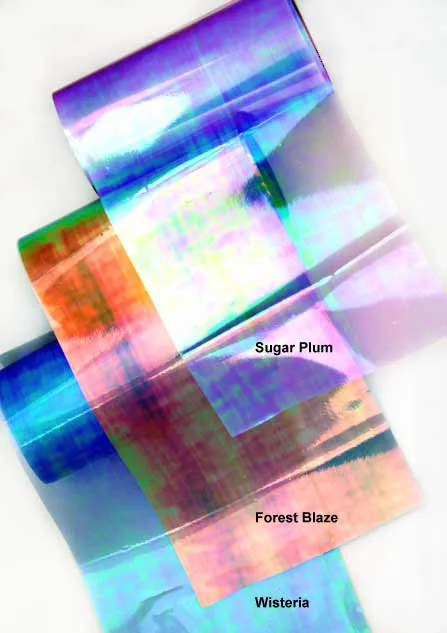 
 Волшебная пластиковая радужная пленка Royal Glory, плавкая пленка Angelina  