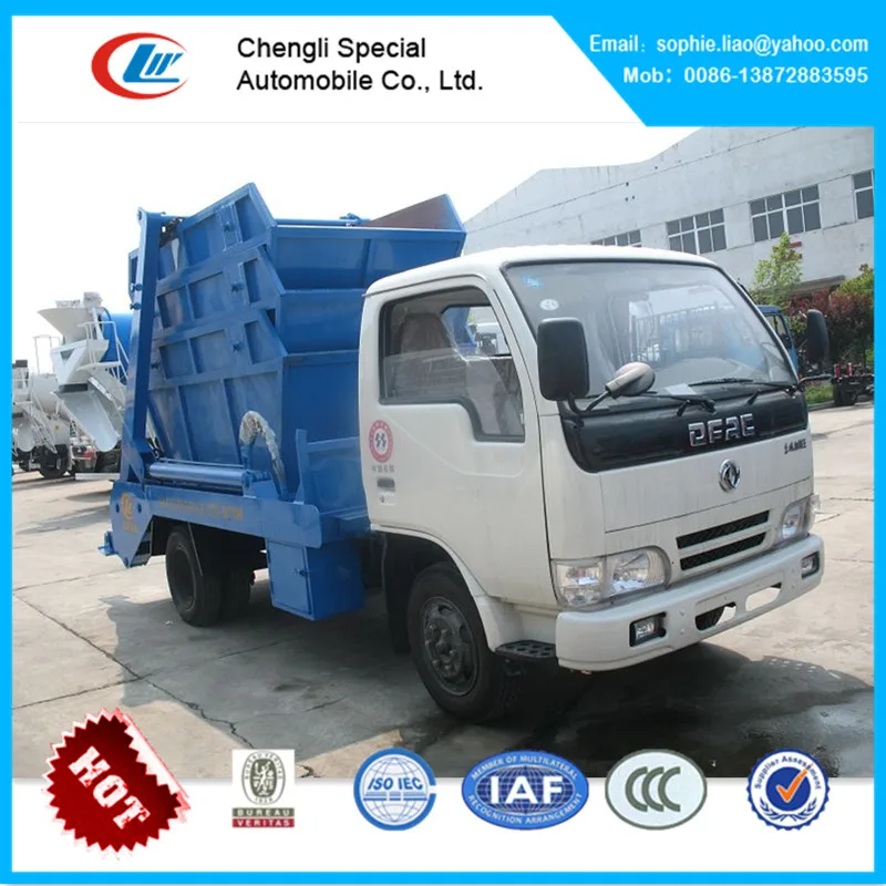 Мусоровоз 4 куб. М dongfeng мусоровоз с поворотным