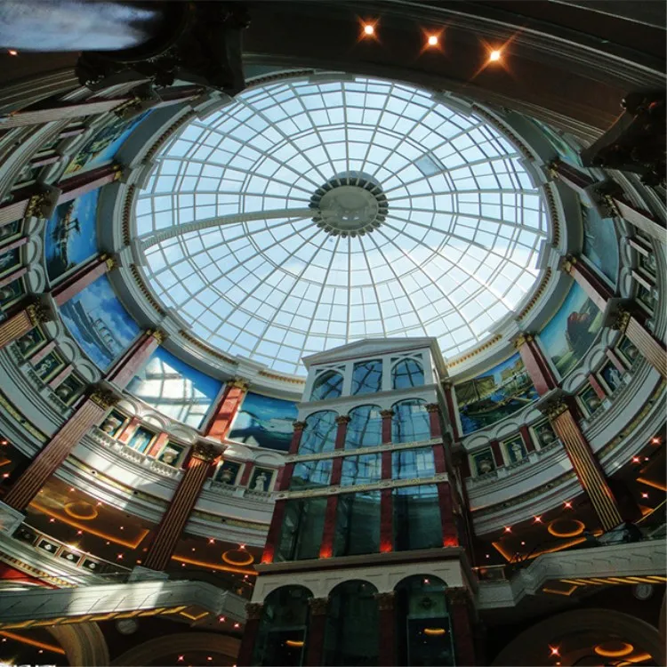 Large Span Round Skylight Cover Polycarbonate Dome Skylight Roofing