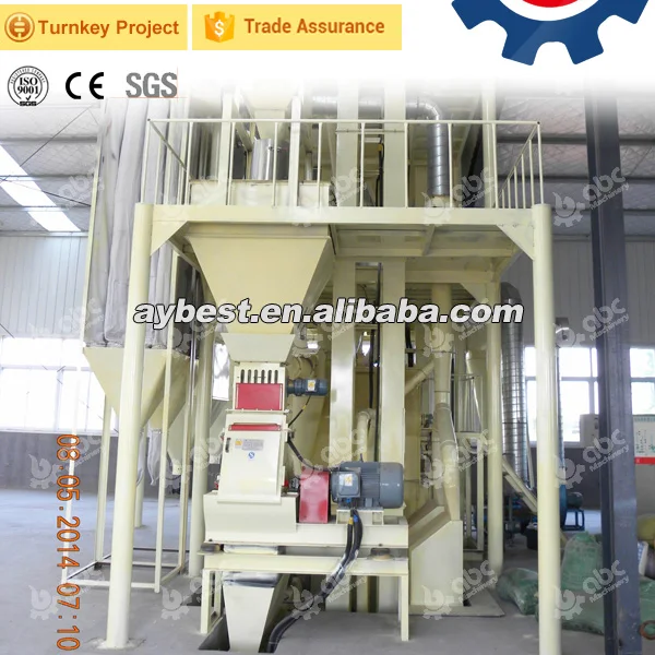 3TPH Large Scale Turnkey Type Animal Feed Pellet Production Line Poultry Feed Mill Plant