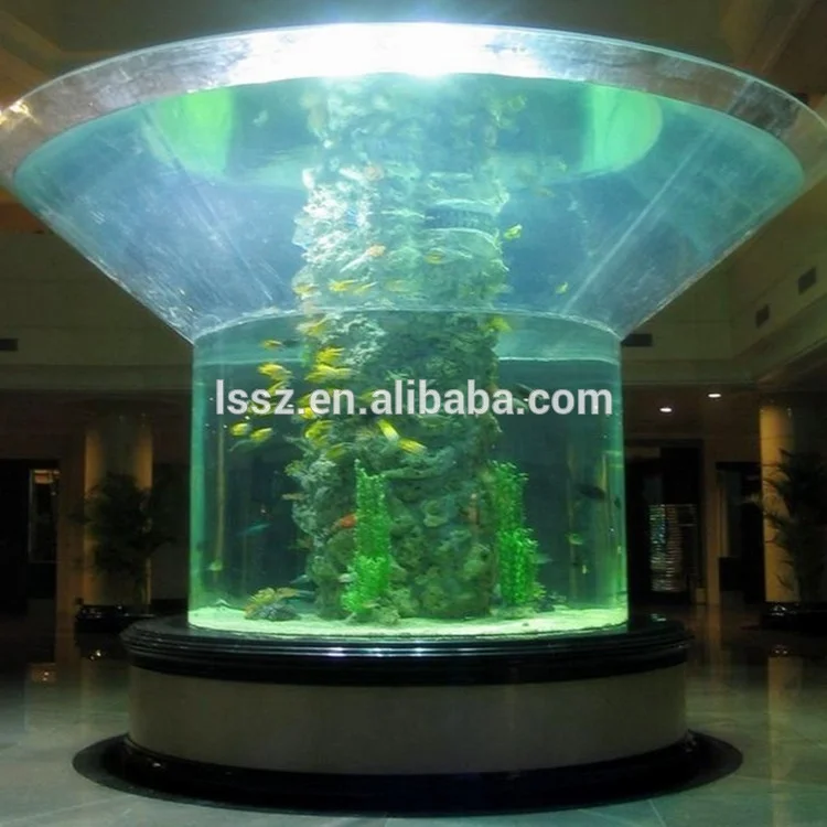 Custom 500L Big Size Large Round Fish tank Aquarium