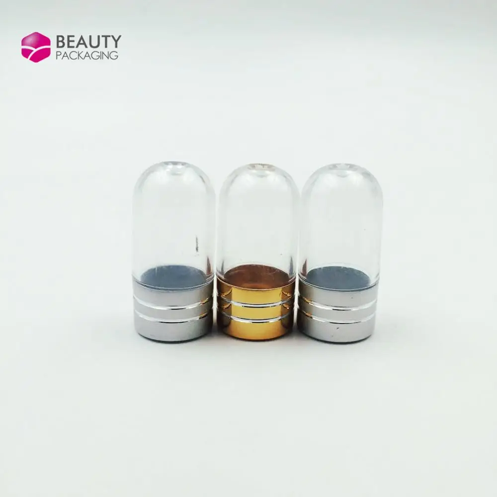 Mini Capsule Container Single Packaging Bottle with Metal Cap and Plastic Blister