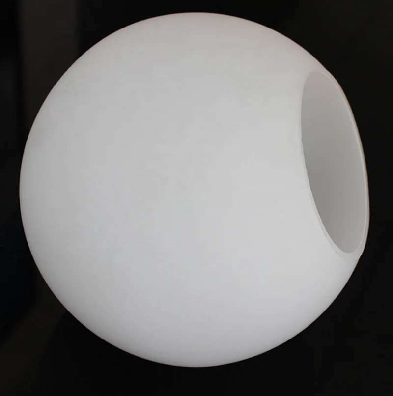 
Матовая молочно-белая стеклянная круглая лампа с опалом 