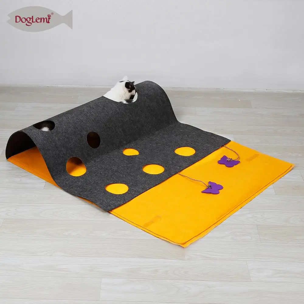 Cat Scratcher Blanket DIY Activity Nature Felt Cat Play Mat