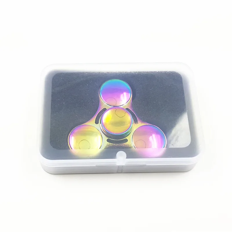 Рука Непоседа Spinner Игрушки EDC Непоседа Игрушки Красочные три листа пальцев гироскопа