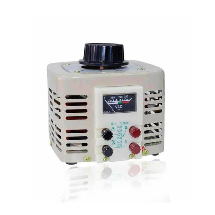 Factory Direct 1kva Single Phase Contact Voltage Regulator Variac Transformer
