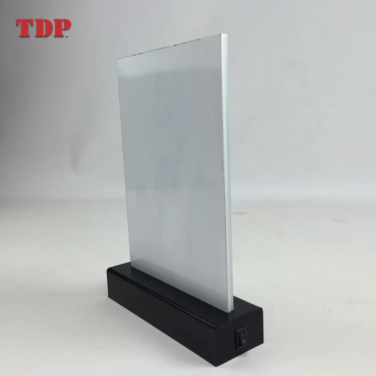 Рекламный постер с акриловыми краями на заказ светодиодные