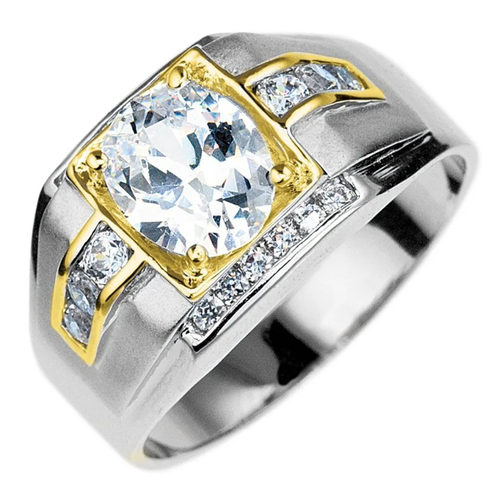 Мужское кольцо с большим бриллиантом