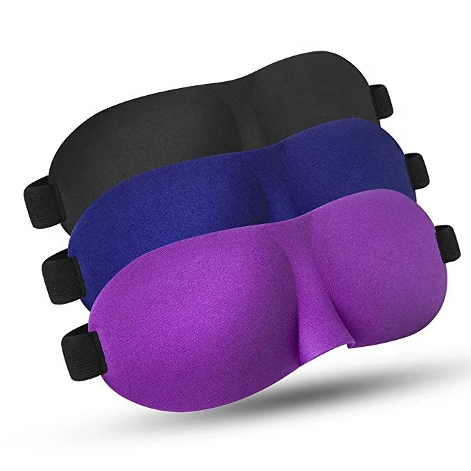 Comfortable 3d Sleep Eye Mask Travel Sleep Mask With Adjustable Strap