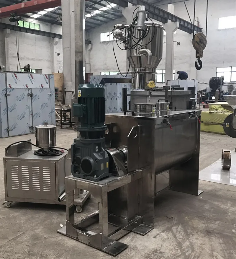 JHRB-2000 коммерческий сухой порошковый блендер, горизонтальный лопастной миксер/Спиральный ленточный смеситель