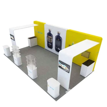 Portable 6x3 Trade Show Booth Display Design And Fabrication Exhibition Booth