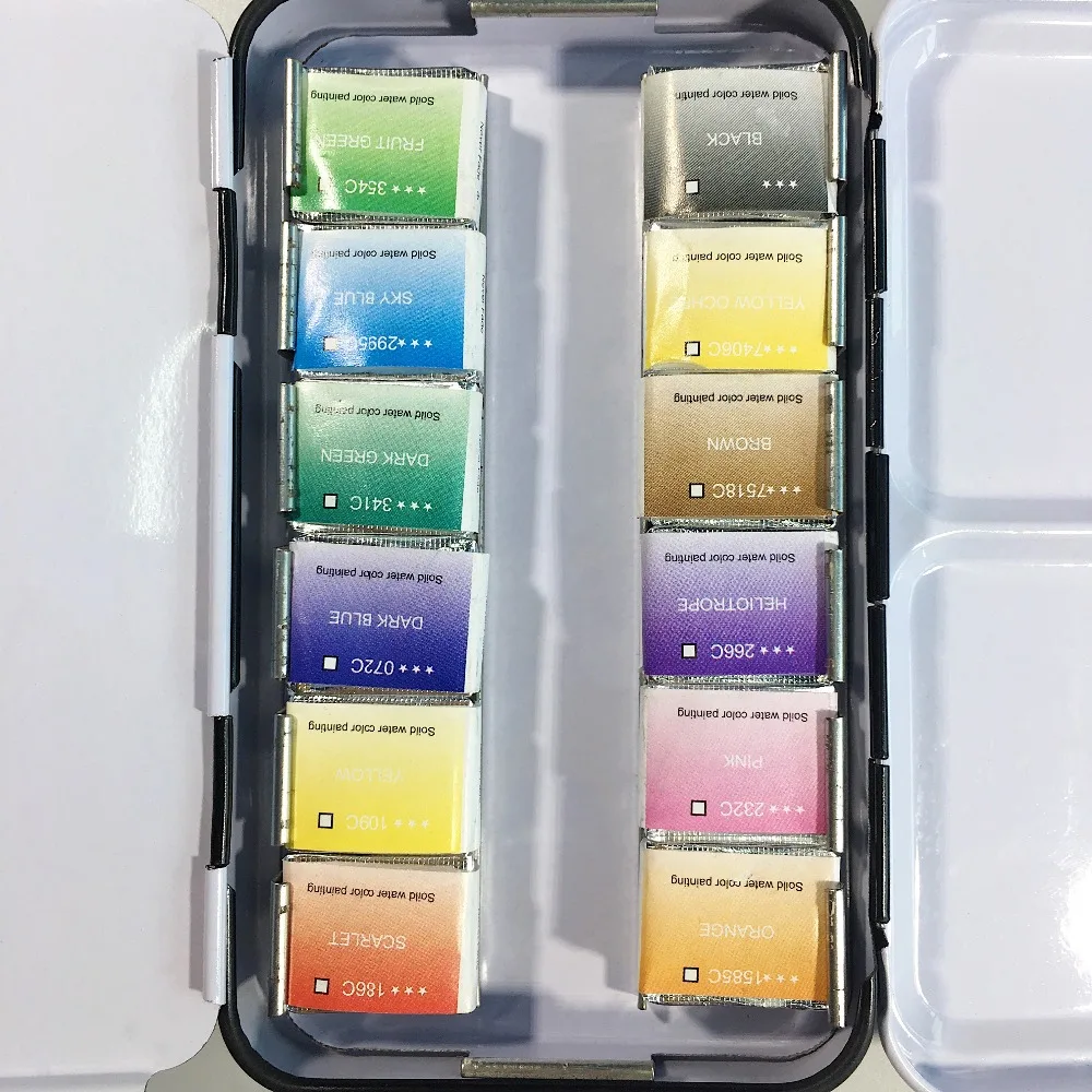 Baoke 24 colors gouache paint set wholesale gouache paint painting pen tube 12ml gouache paint artist bulk cheap WP802-24