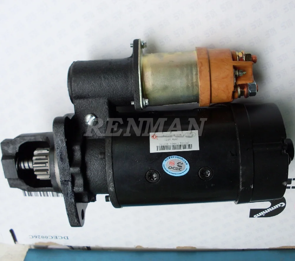 3415538 5304291 QD2802 Cummins engine starter 24V 8Kw Starting 