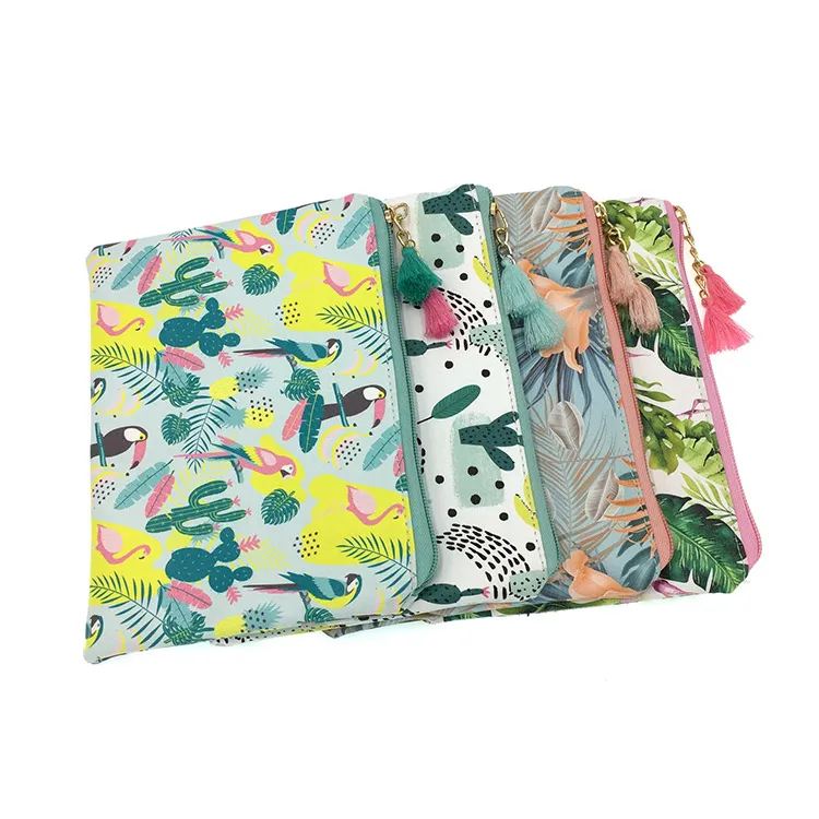 Cosmetic Pu Leather Zipper Make up Pouch