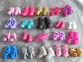 Free Shipping 10Pairs Lot Beautiful Shoes For Monster Dolls Fashion High Heels Sandals Boots Mixed Style