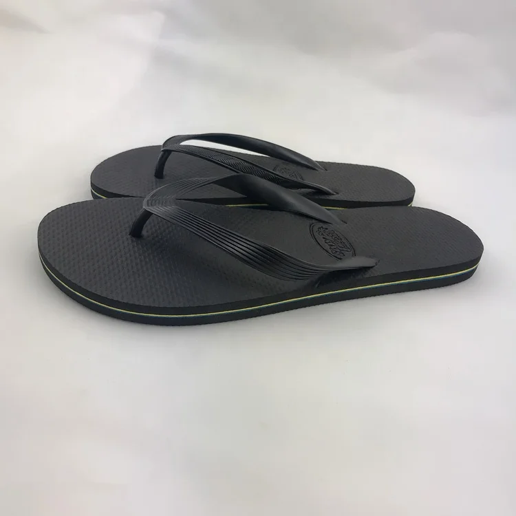 Лидер продаж низкая цена однотонные черные мужские шлепанцы на плоской подошве с принтом заказ оптовая продажа