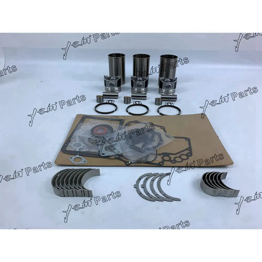 3T75U Rebuild Kit With Head Gasket Set Piston Ring Liner Main Rod Bearings Set for Yanmar
