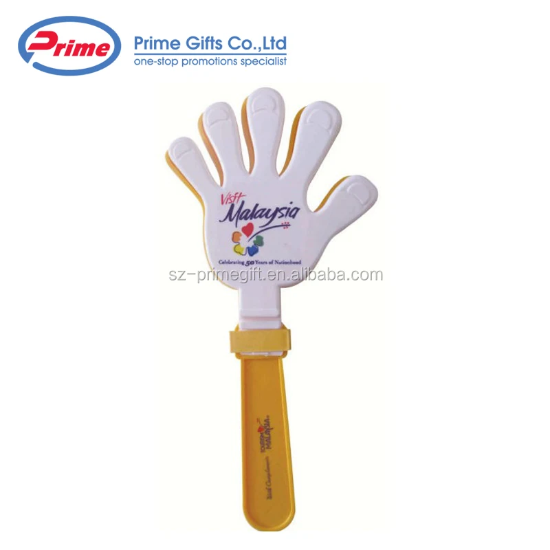 Оптовая продажа рекламных руки тарелку шумелка с логотип