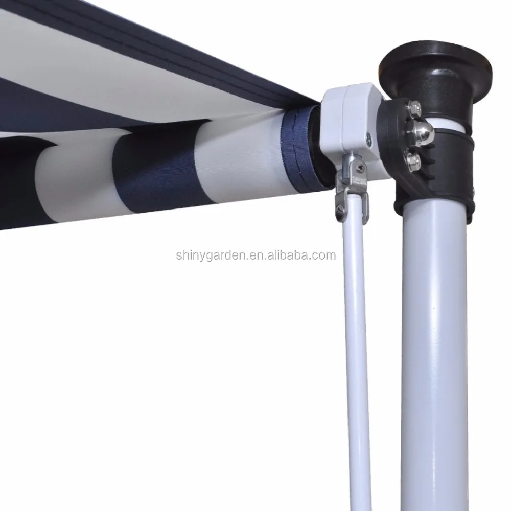 Aldi Manual Operated Adjustable Retractable Adjustable Awning with Adjustable Height, Balcony Awning