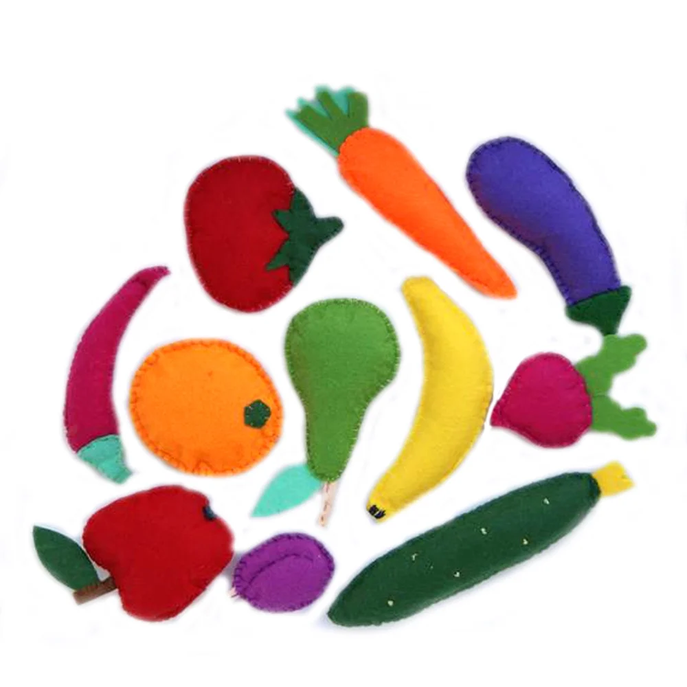 Promotional Custom Soft Felt Fabric Vegetable Toys