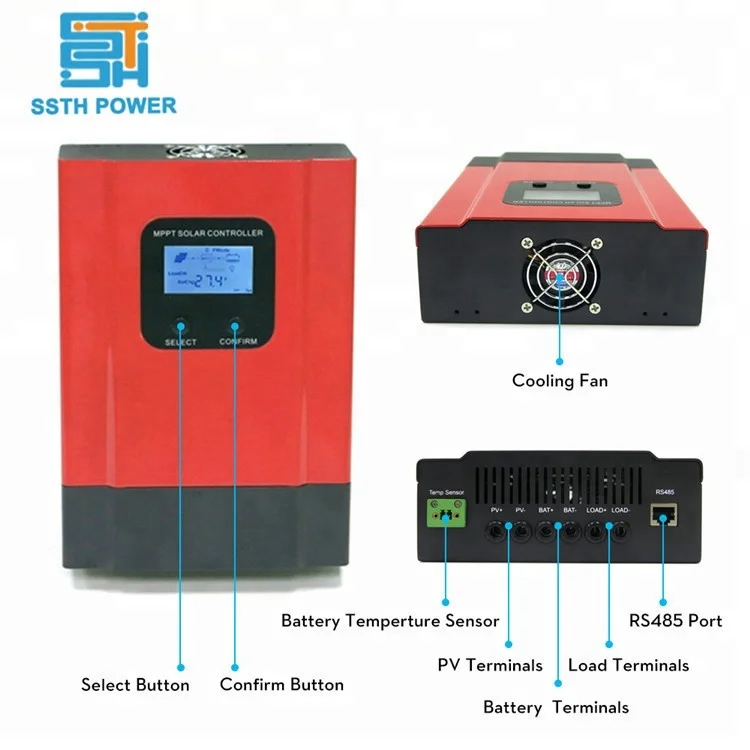 Contrôleur solaire PWM contrôleur de charge solaire SCP 60A 120V Home  Utilisation - Chine Contrôleur solaire, contrôleur MPPT