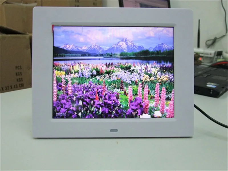 Photo Digital Frame 8" Download Video Movie Support HD 720p 1080p