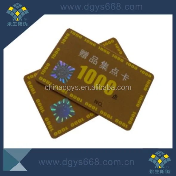 Factory Custom Security Tamper Evident Plastic Gold Coin Packaging PVC Card with Number