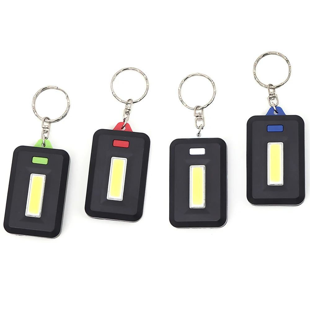 3 Mode Led Light Mini Keychain COB Flashlight for Emergency