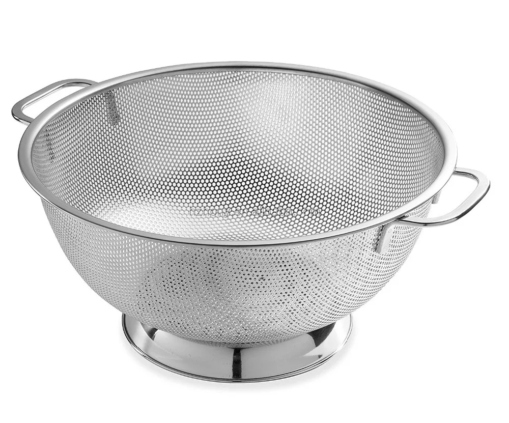 Choice 8 Qt. Stainless Steel Fine Chinese Colander