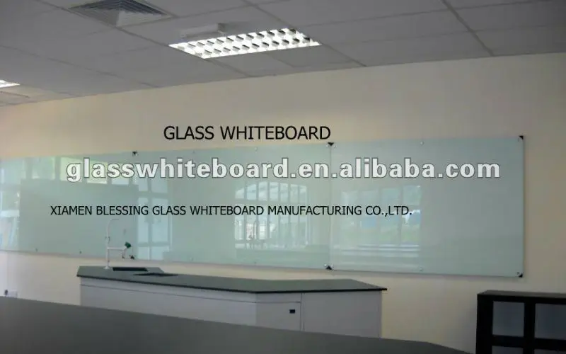 Magnetic Glass Dry Erase Board - White, 8 x 4' H-7805 - Uline