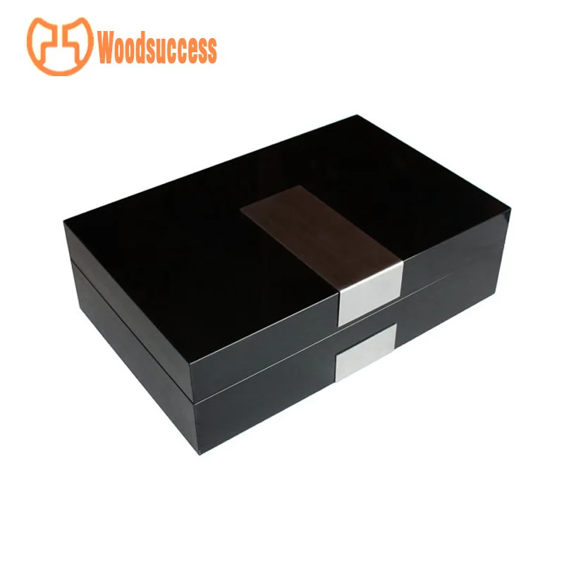 Black Painting Wooden Boxes For Men And CEO / Louis Vuitton Watch Case