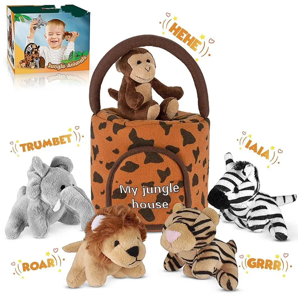 jungle animal stuffed animals