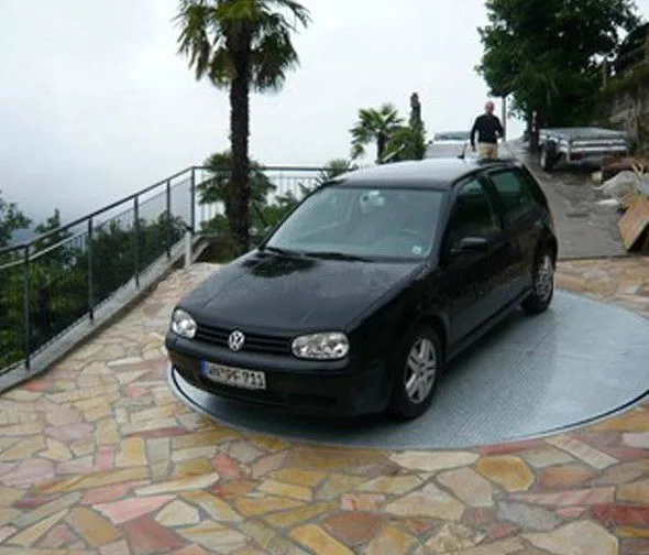 Showroom 360 Degree Car Rotating Platform Rotating Car Turntable
