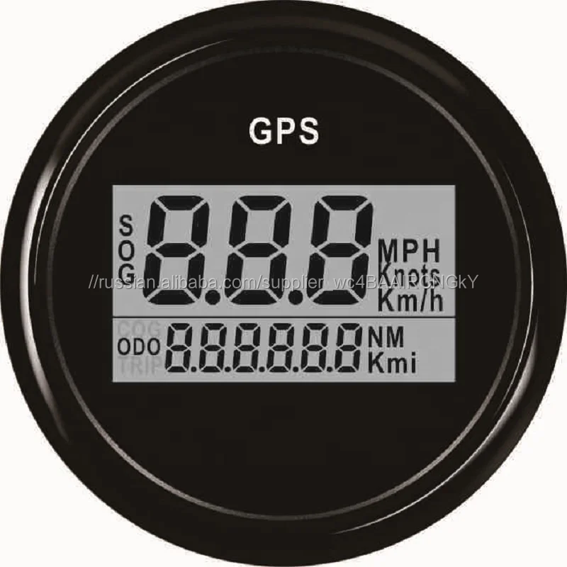 Заводская цена 52 мм Цифровой GPS Спидометр пробега COG ODO доступны для автомобиля Лодка Грузовик