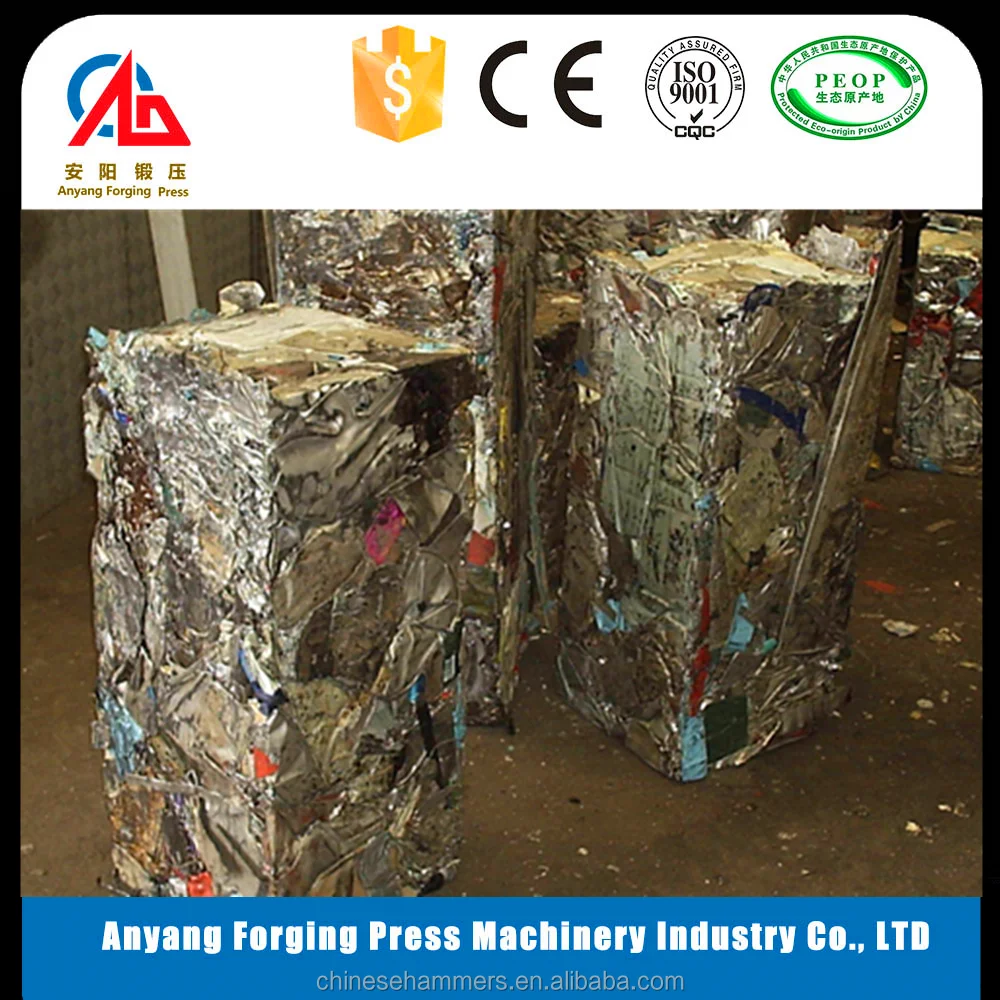 Высококачественный пресс-подборщик металла для переработки алюминиевых банок